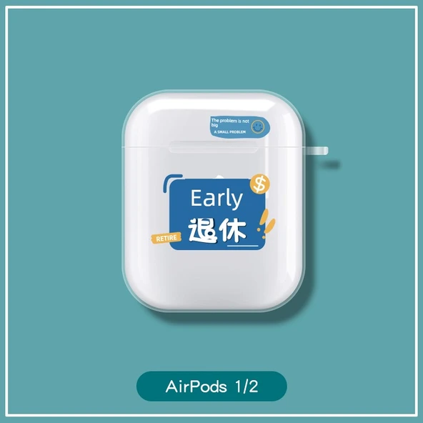 AirPods 1/2 Nesil Şeffaf TPU Kılıf - Para Önemli - 4