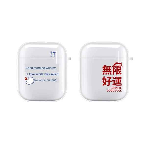 AirPods 1/2 Nesil Şeffaf TPU Kılıf - Para Önemli - 3