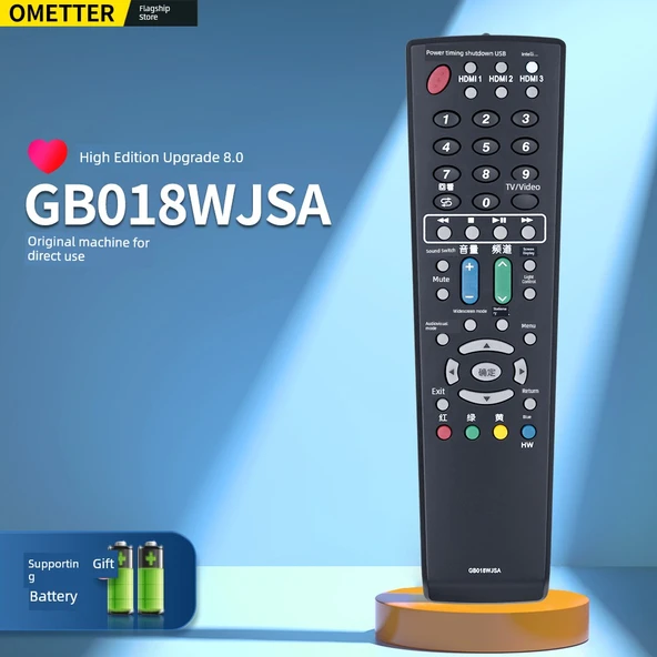 Sharp TV Uzaktan Kumanda - GB018WJSA [Orijinal Makine, Direkt Kullanım]
