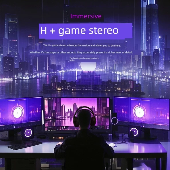 HP Oyuncu Kulaklığı - Stereo Sütlü Çay Rengi - 3
