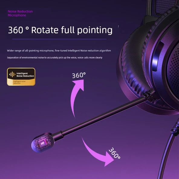 HP Oyuncu Kulaklığı - 4D Stereo Sütlü Çay Rengi - 5