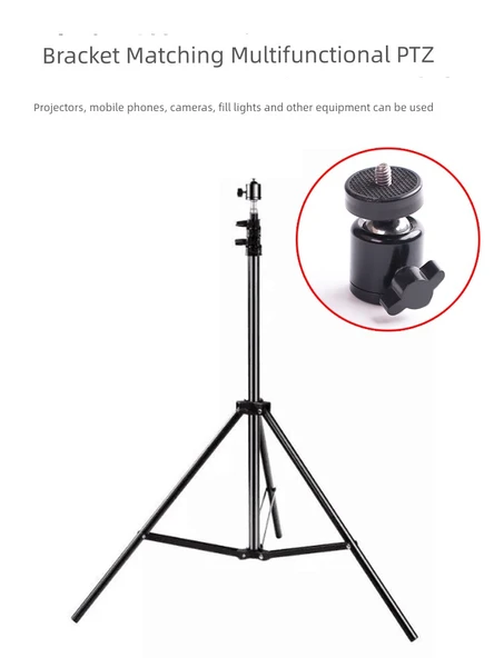 Projektör Raf Braketi 50cm Demir Tripod - Montaj ve Telefon Tutuculu - 5