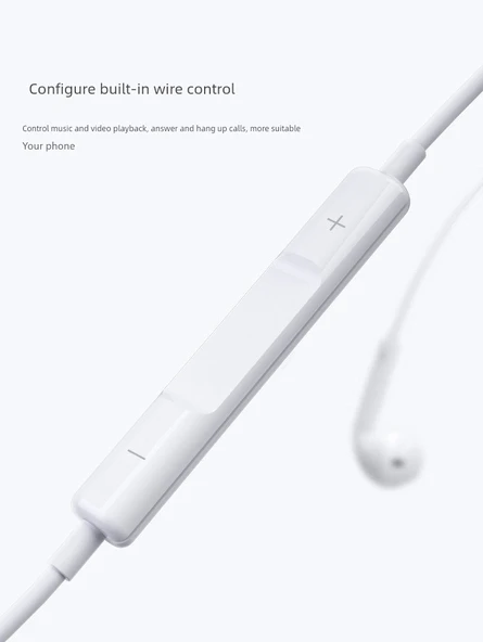 3.5mm Type-C Kablolu Kulak İçi Kulaklık - K68 Metal Kablolu İngilizce Ambalaj - 8