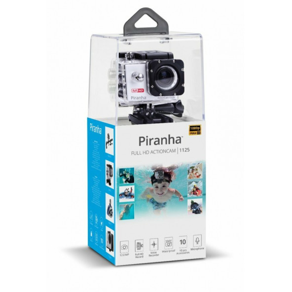 Piranha Aksiyon Kamera 1125 Action Cam Hd 1080 Full Hd 12MP - 2