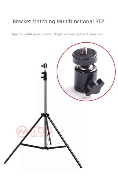 Projektör Raf Braketi 50cm Demir Tripod - Montaj ve Telefon Tutuculu - 9