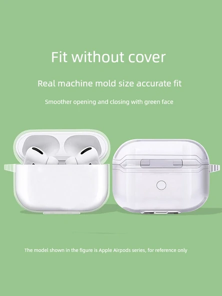 Xiaomi Buds 5 Pro Kılıf - Şeffaf Telefon Uyuyan Kedi Desenli ve Askılı - Resim 3