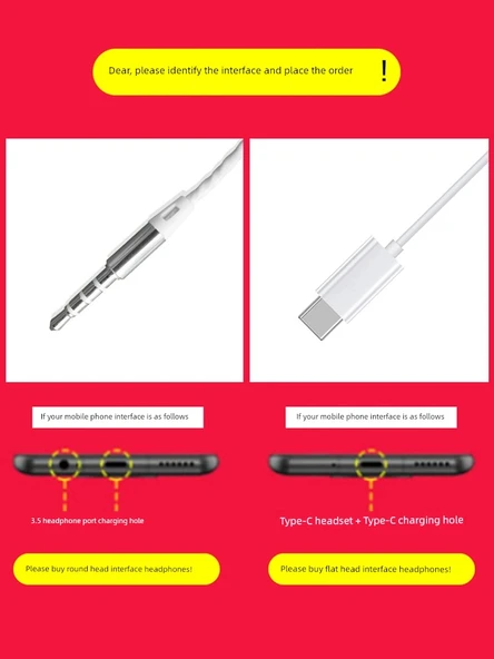 Type-C Kulak İçi Kulaklık - Siyah - 5