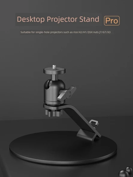 Projektör Masa Üstü Standı - Standart Versiyon (21cm Çap, 15cm Yükseklik) - 3