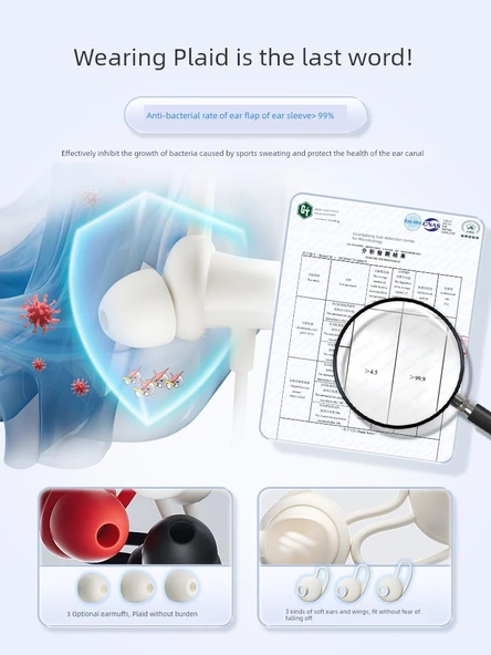 Edifier W200BT FREE Boyuna Asılan Bluetooth Kulaklık - Ay Beyazı - Resim 2