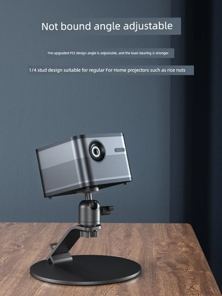 Projektör Masa Üstü Standı - Standart Versiyon (21cm Çap, 15cm Yükseklik) - 4