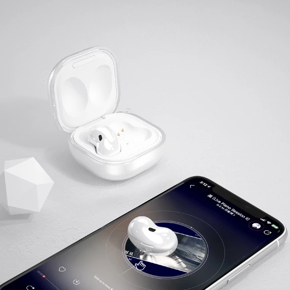 Şeffaf Silikon Koruyucu Kılıf - Samsung Buds 2/Live/Pro/2Pro/FE