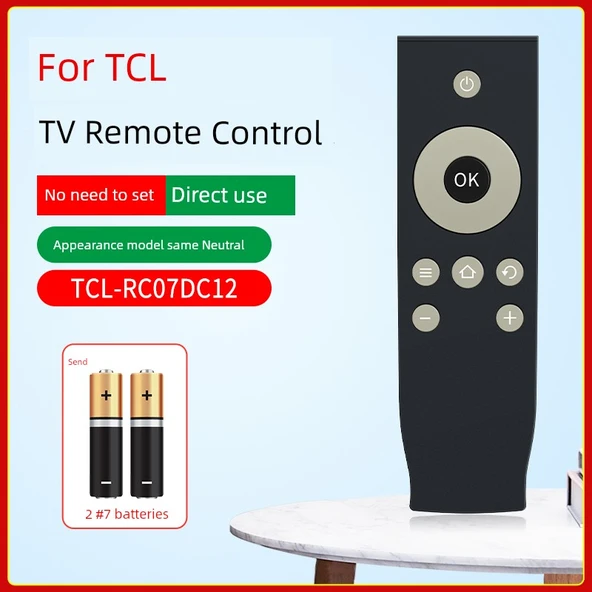 TCL RC07DC12 TV Kumandası - Pille Birlikte