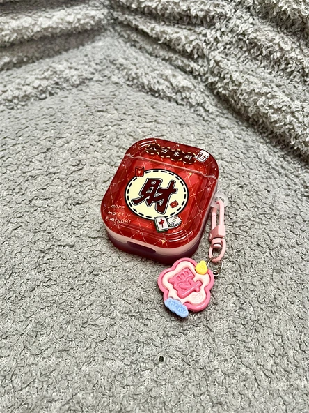 AirPods 1/2 Kılıf - Şeffaf Yeşil Desenli - 3