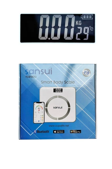 SANSUI Dijital Baskül Yağ- Kas Oranı Ve Vücut Kitle Endeksi Ölçer - Beyaz - 7