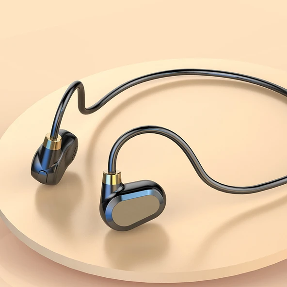 Kemik İletimli Kablosuz Bluetooth Kulaklık - Siyah Kutulu