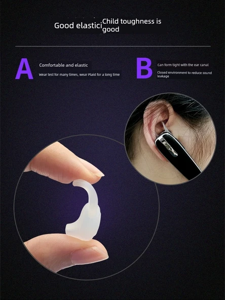 Bluetooth Kulaklık Silikon Kılıf - Şeffaf 8 - PP Kutulu - 10