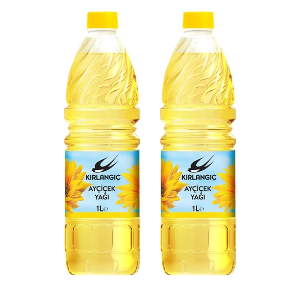 Kırlangıç Ayçiçek Yağı 1 lt x 2 Adet