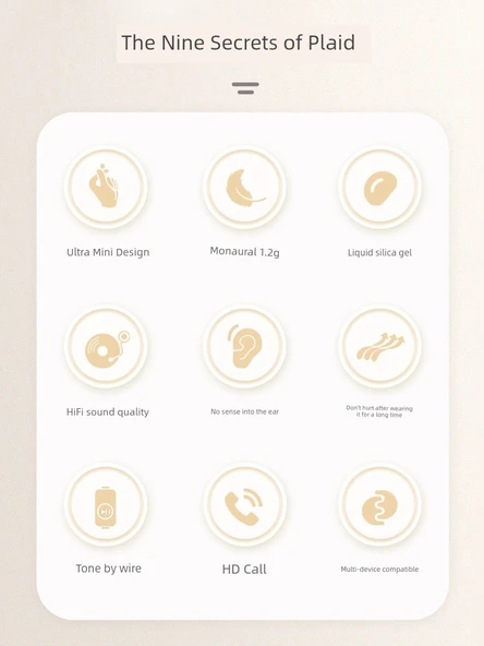 Type-C Girişli Kulak İçi Kulaklık - Ay Işığı Beyazı - Resim 2