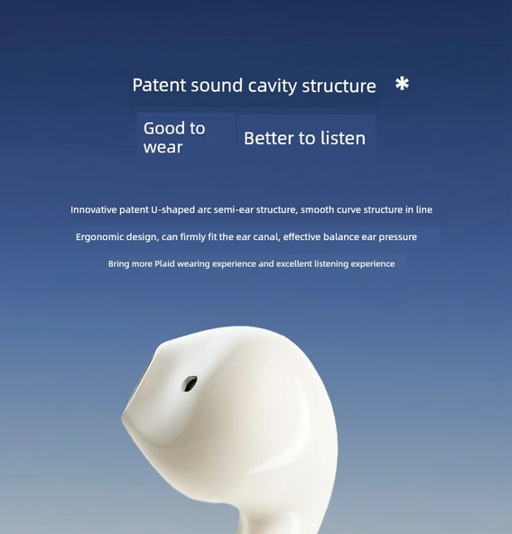 Bluetooth 5.4 Kulaklık - Ay Beyazı - Standart + 3C Şarj Aleti - Resim 8