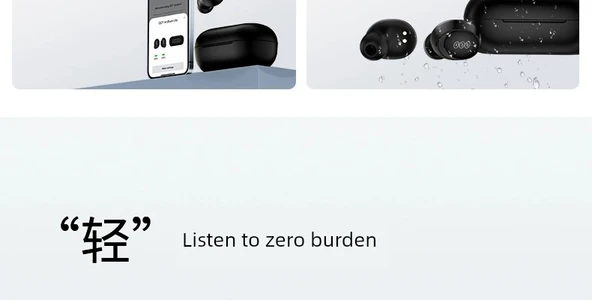 QCY ArcBuds Lite Bluetooth 5.3 Kablosuz Kulaklık - Gece Yarısı Siyahı - Resim 11