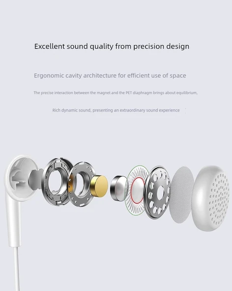 3.5mm Evrensel Kulak İçi Kulaklık - 100 Model, 3.5mm Yuvarlak Giriş, Makyaj Çantalı (İki Adet) - Resim 8