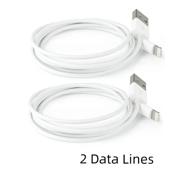 iPhone Kablolu Kulaklık - 2 Adet Data Kablosu
