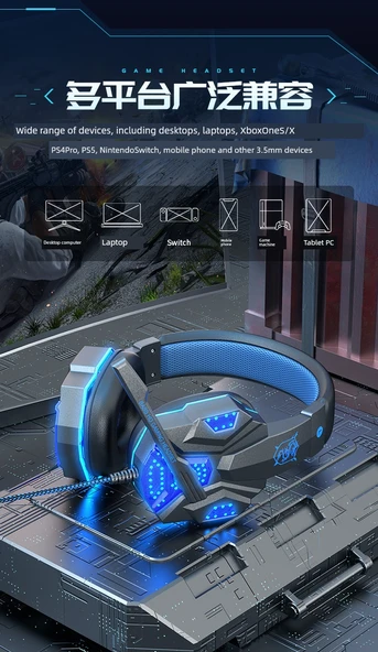 Profesyonel Oyuncu Kulaklığı 830MV - Siyah ve Kırmızı (Notebook/PS4) - 5