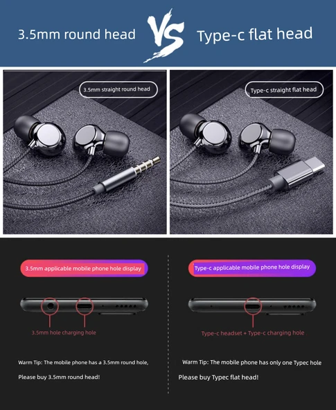 3.5mm Beyaz Yuvarlak Başlıklı Sinema Surround Oyuncu Kulaklığı - 7