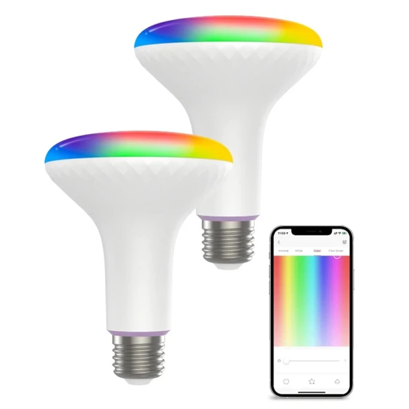 Akıllı LED Ampul - Renkli - Ayarlanabilir Işık - 2 Adet
