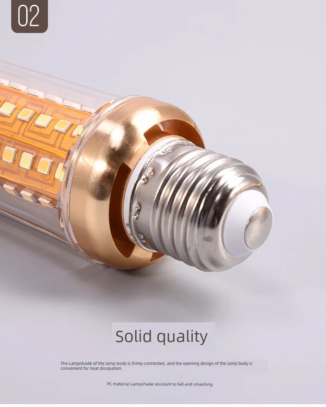 E27 LED Mısır Ampul - 24W - Üç Renkli Işık - 10