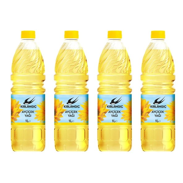 Kırlangıç Ayçiçek Yağı 1 lt x 4 Adet