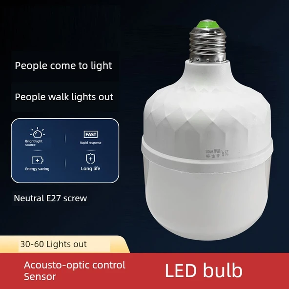 Ses ve Işık Kontrollü 24W LED Ampul - 2