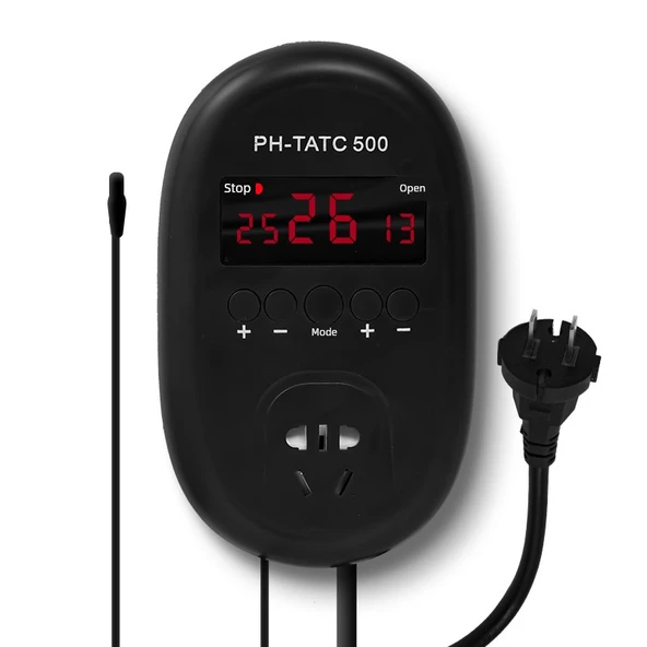 4G Akıllı Dijital Ekranlı Sıcaklık Kontrol Cihazı - Plastik Su Geçirmez Problu 2500 Watt (-7 - 50 Derece) - 6