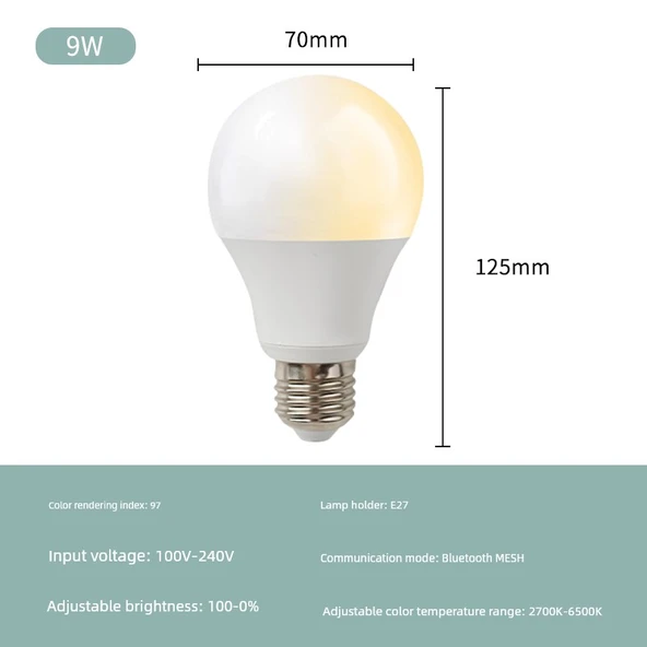 Mijia E27 9W Akıllı LED Ampul