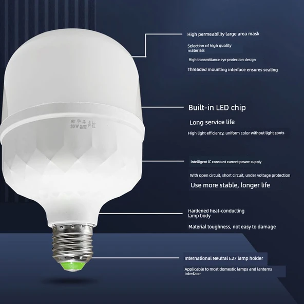 Akusto-Optik Kontrollü 5W Beyaz Işık LED Ampul - 4