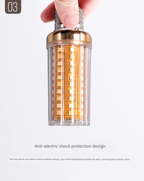 E27 LED Mısır Ampul - 20W - Üç Renkli Işık - 11