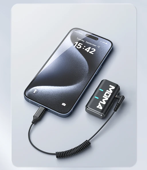 3.5mm Çift Başlıklı Mikrofon Kablosu - Telefon Modeli (Yaylı) - 9