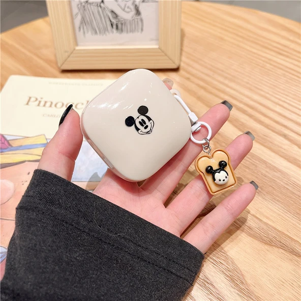 Redmi Buds 6 Vitality Edition TPU Kılıf - Beyaz Zemin Üzerinde Mickey
