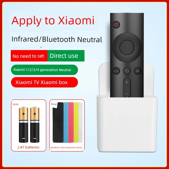TV Kumandası - Xiaomi - Bluetooth Kızılötesi Nötr - Saklama Kutulu ve Kılıflı