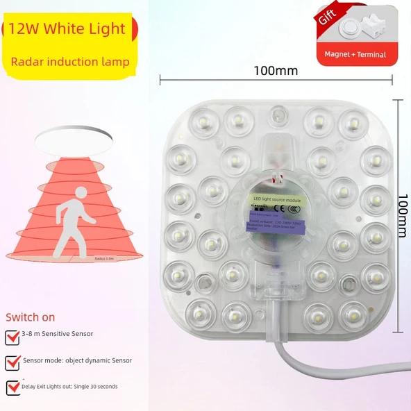 Radar İnsan Vücudu Sensörlü 12W LED Ampul