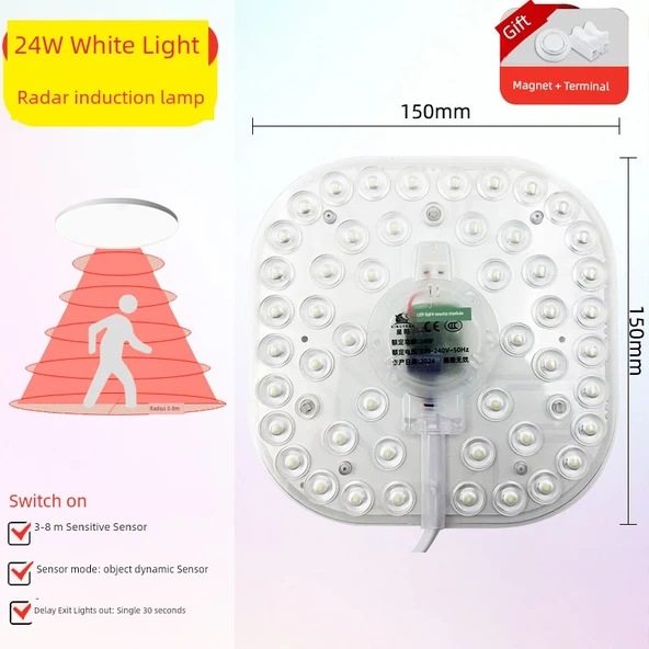 Radar İnsan Vücudu Sensörlü 24W LED Ampul