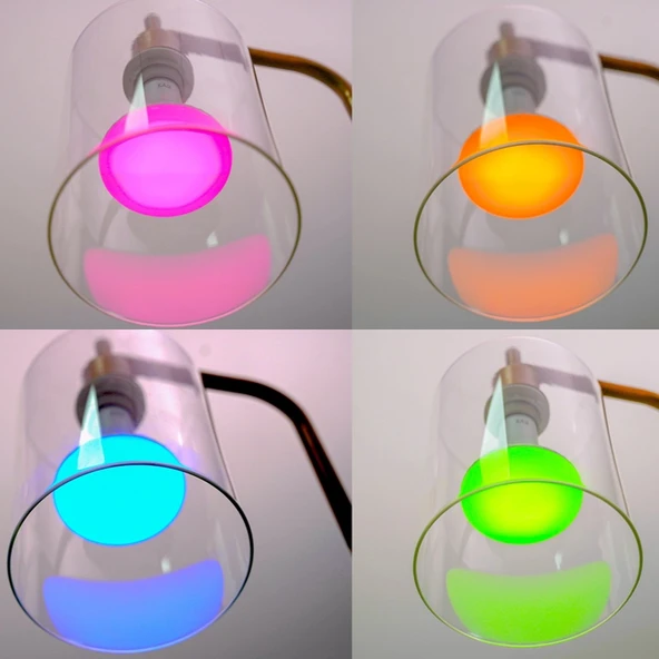 Akıllı LED Ampul - Renkli - Ayarlanabilir Işık - 4 Adet - 3