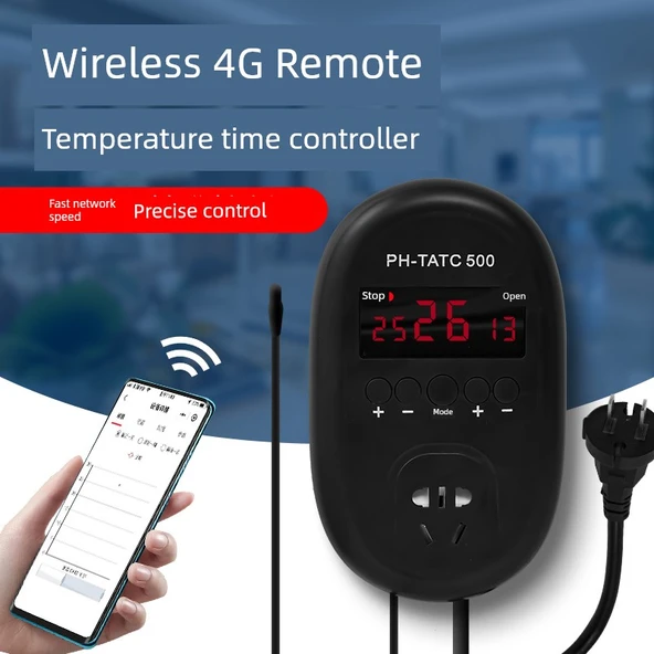 4G Uzaktan Sıcaklık Kontrol Cihazı - Gelişmiş Antenli Su Geçirmez Problu (-7 - 50 Derece) - 8