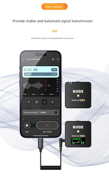3.5mm Çift Başlıklı Mikrofon Kablosu - Telefon Modeli (Yaylı) - 6