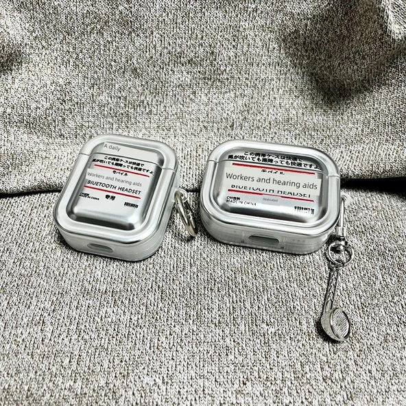 Elektro Kaplama İşçi Stili AirPods 1/2 Kılıf - Tek Katmanlı - 8