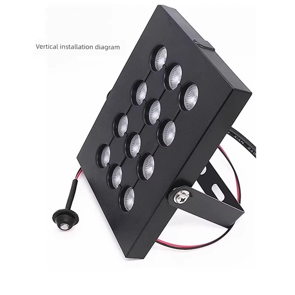 Otopark Kamerası Plaka Tanıma Dolgu Işığı - Siyah, 12V, Dahili Kasa (Su Geçirmez Değil) - 4