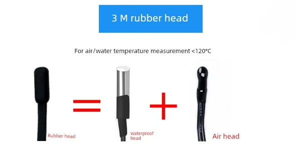 5 Metre Su Geçirmez Başlıklı Sıcaklık Kontrol Sensörü Probu (Kontrolsüz) - 11