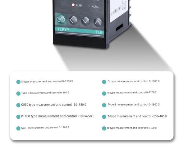 TL6 Dijital Sıcaklık Kontrol Cihazı - E Tipi Çift Çıkışlı (Röle/Solid State SSR) - 10