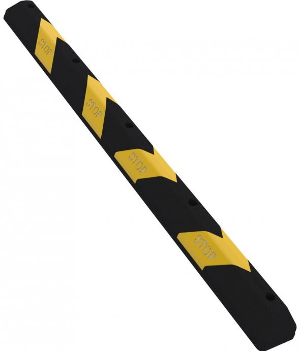 110 Cm Yüksek Performans Araç Stoperi Siyah-Sarı x 4 Adet - 6