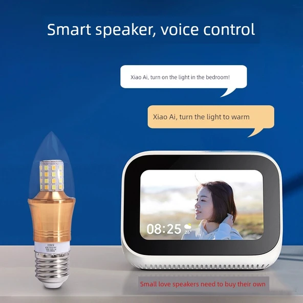 Xiaomi Small Love Mısır Ampul 9W E27 (Xiao Ai Ses Kontrolü + Uzaktan Kumanda) - 2